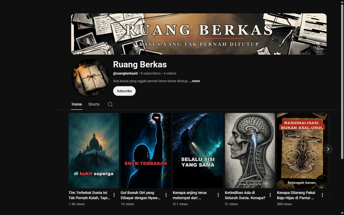 Ruang Berkas, kanal cerita sejarah dan misteri nyata dalam reel vertikal